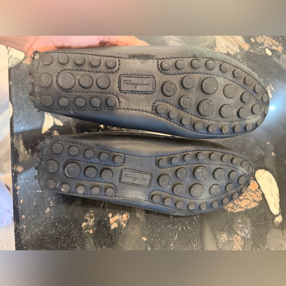 Salvatore Ferragamo Black Leather Gancini Loafers Women’s US 9C - Picture 5 of 9